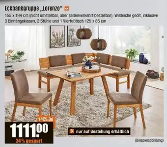 V Baumarkt Eckbankgruppe „Lorenzo" Angebot