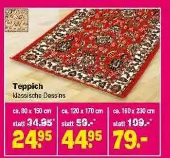 Repo Markt Teppich Klassische Dessins Angebot