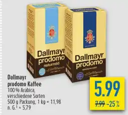 diska Dallmayr prodomo Kaffee Angebot