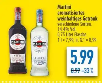 diska Martini aromatisiertes weinhaltiges Getränk Angebot