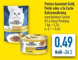 diska Purina Gourmet Gold, Perle oder a la Carte Katzennahrung Angebot