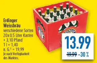 diska Erdinger Weissbräu Angebot