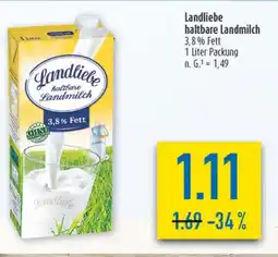 diska Landliebe haltbare Landmilch 3,8% Fett Angebot