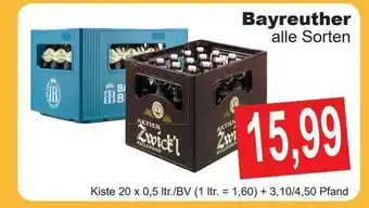 Getränke Göbel Bayreuther All Sorten Angebot