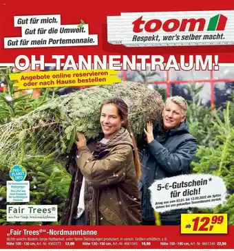 toom Baumarkt „fair Trees“-nordmanntanne Angebot