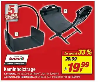 toom Baumarkt Kaminholztrage Angebot