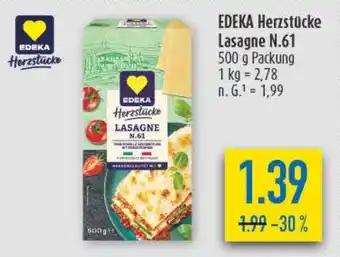 diska EDEKA Herzstücke Lasagne N.61 Angebot