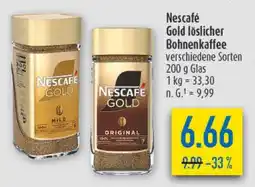 diska Nescafé Gold löslicher Bohnenkaffee Angebot