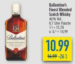 diska Ballantine's Finest Blended Scotch Whisky 40% Vol. Angebot