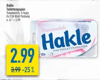 diska Hakle Toilettenpapier Angebot