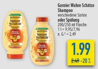 diska Garnier Wahre Schätze Shampoo oder Spülung Angebot