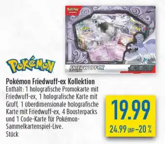 diska Pokémon Friedwuff-ex Kollektion Angebot