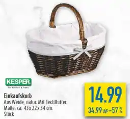 diska KESPER Einkaufskorb Angebot