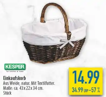 diska KESPER Einkaufskorb Angebot