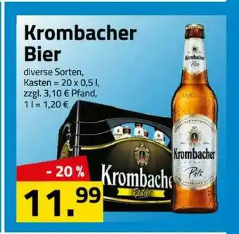 Logo Getränkemarkt Krombacher Bier Angebot