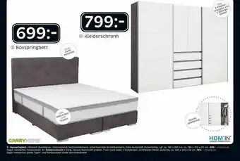 XXXLutz Carry Home Boxspringbett, Kleiderschrank Angebot