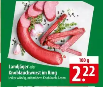 Famila Nord Ost Landjäger oder Knoblauchwurst im Ring Angebot