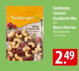 Famila Nord Ost Seeberger Cashew- Cranberry-Mix Angebot