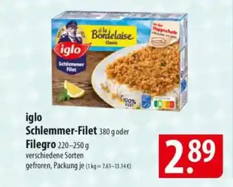 Famila Nord Ost iglo Schlemmer Filet Filegro Angebot