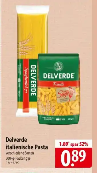 Famila Nord Ost Delverde italienische Pasta Angebot