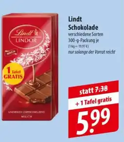 Famila Nord Ost Lindt Schokolade Angebot