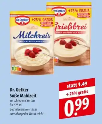 Famila Nord Ost Dr. Oetker Süße Mahlzeit Angebot