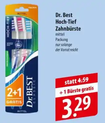 Famila Nord Ost Dr. Best Hoch-Tief Zahnbürste Angebot