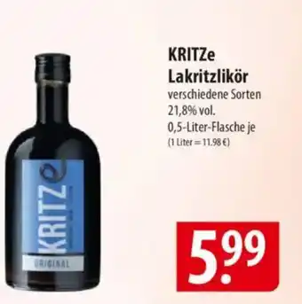 Famila Nord Ost KRITZE Lakritzlikör Angebot