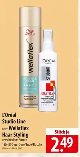 Famila Nord Ost L'Oréal Studio Line oder Wellaflex Haar-Styling Angebot