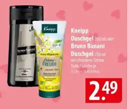 Famila Nord Ost Kneipp Duschgel 200 ml oder Bruno Banani Duschgel Angebot