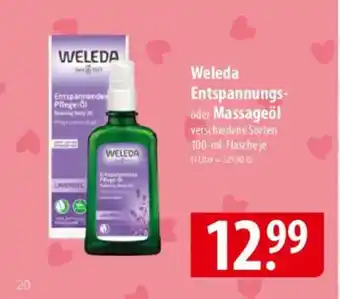 Famila Nord Ost Weleda Entspannungs- oder Massageöl Angebot