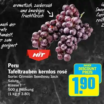 AEZ Peru Tafeltrauben kernlos rosé Angebot