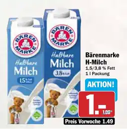 AEZ Haltbare Milch H-Milch Angebot