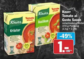 AEZ Knorr Tomato al Gusto Sauce Angebot