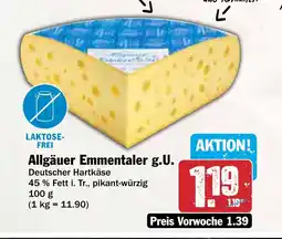 AEZ Allgäuer Emmentaler g.U. Angebot