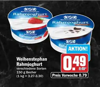 AEZ Weihenstephan Rahmjoghurt Angebot