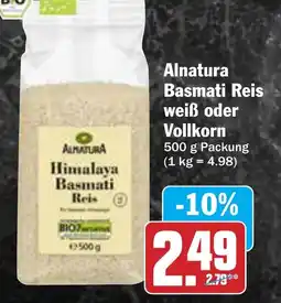 AEZ Alnatura Basmati Reis weiß oder Vollkorn Angebot