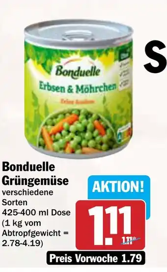 AEZ Bonduelle Grüngemüse Angebot