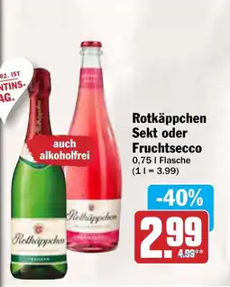 AEZ Rotkäppchen Sekt oder Fruchtsecco Angebot