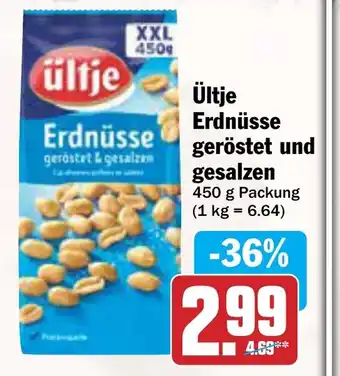 AEZ Ültje Erdnüsse geröstet und gesalzen Angebot