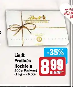 AEZ Lindt Pralinés Hochfein Angebot