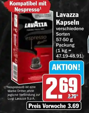 AEZ LAVAZZA Kapseln Angebot