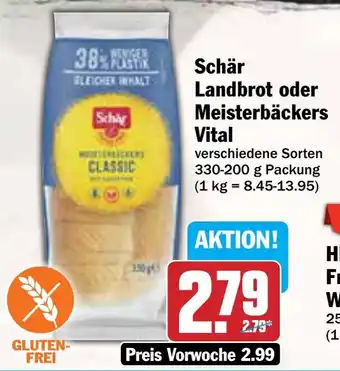 AEZ Schär Landbrot oder Meisterbäckers Vital Angebot