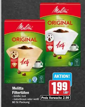 AEZ Melitta Filtertüten Angebot