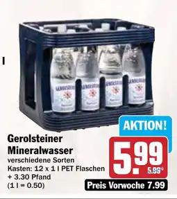 AEZ Gerolsteiner Mineralwasser Angebot