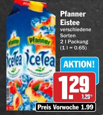 AEZ Pfanner Eistee Angebot