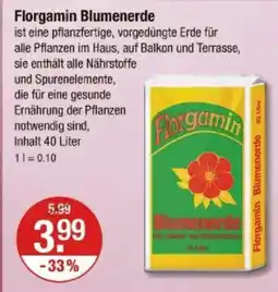 V Markt Florgamin Blumenerde Angebot