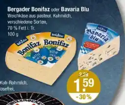 V Markt Bergader Bonifaz oder Bavaria Blu Angebot