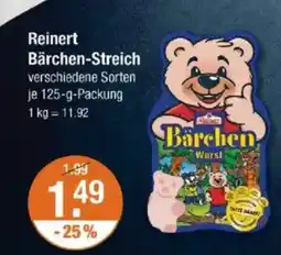 V Markt Reinert Bärchen-Streich Angebot