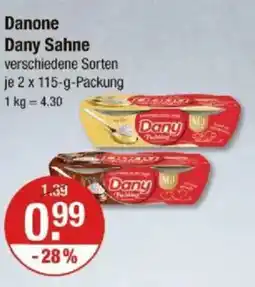 V Markt Danone Dany Sahne Angebot